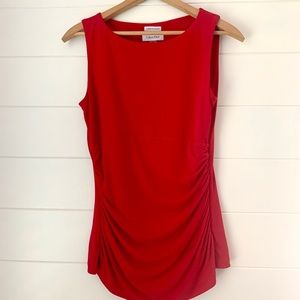 Calvin Klein Red Sleeveless Top